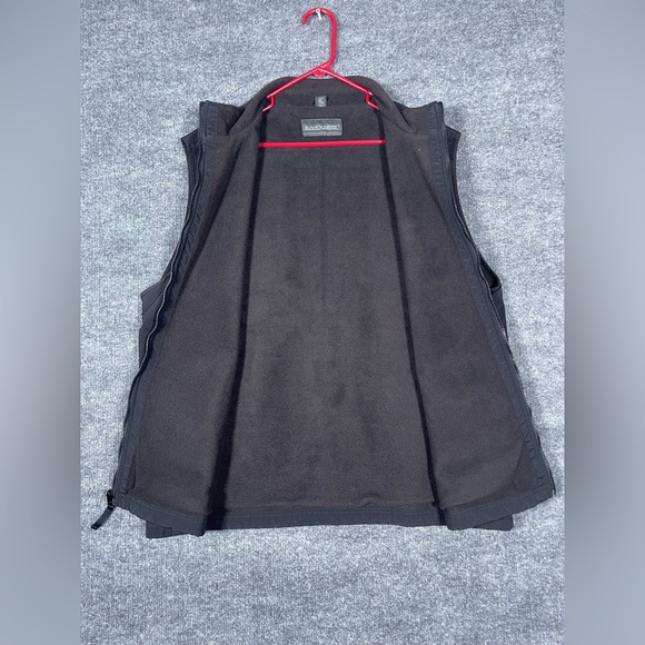 Swingster Budweiser Bud Light Men’s XL Black Fleece Lined Embroidered Vest - Picture 2 of 11